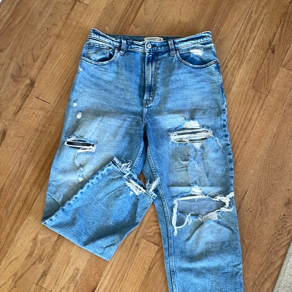 Abercrombie Ankle Straight, Ultra High Rise Curve Love Jeans